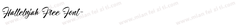 Hallelujah Free Font字体转换